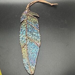 Iridescent Stain Glass Feather